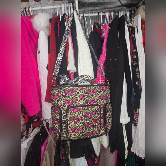 🍁🍂Y2k Vintage Betsey Johnson Cherry Tote - Picture 2 of 8